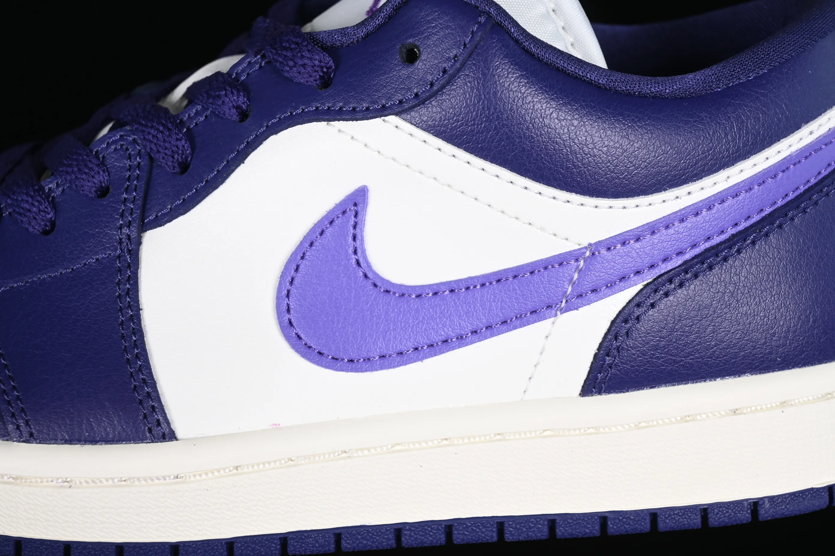 All categories Air Jordan Jordan series basketball shoes Air Jordan 1 Low G version pure original Air Jordan 1 Low AJ1 Joe 1 white and purple cultural low-top casual sneakers DC0774-502